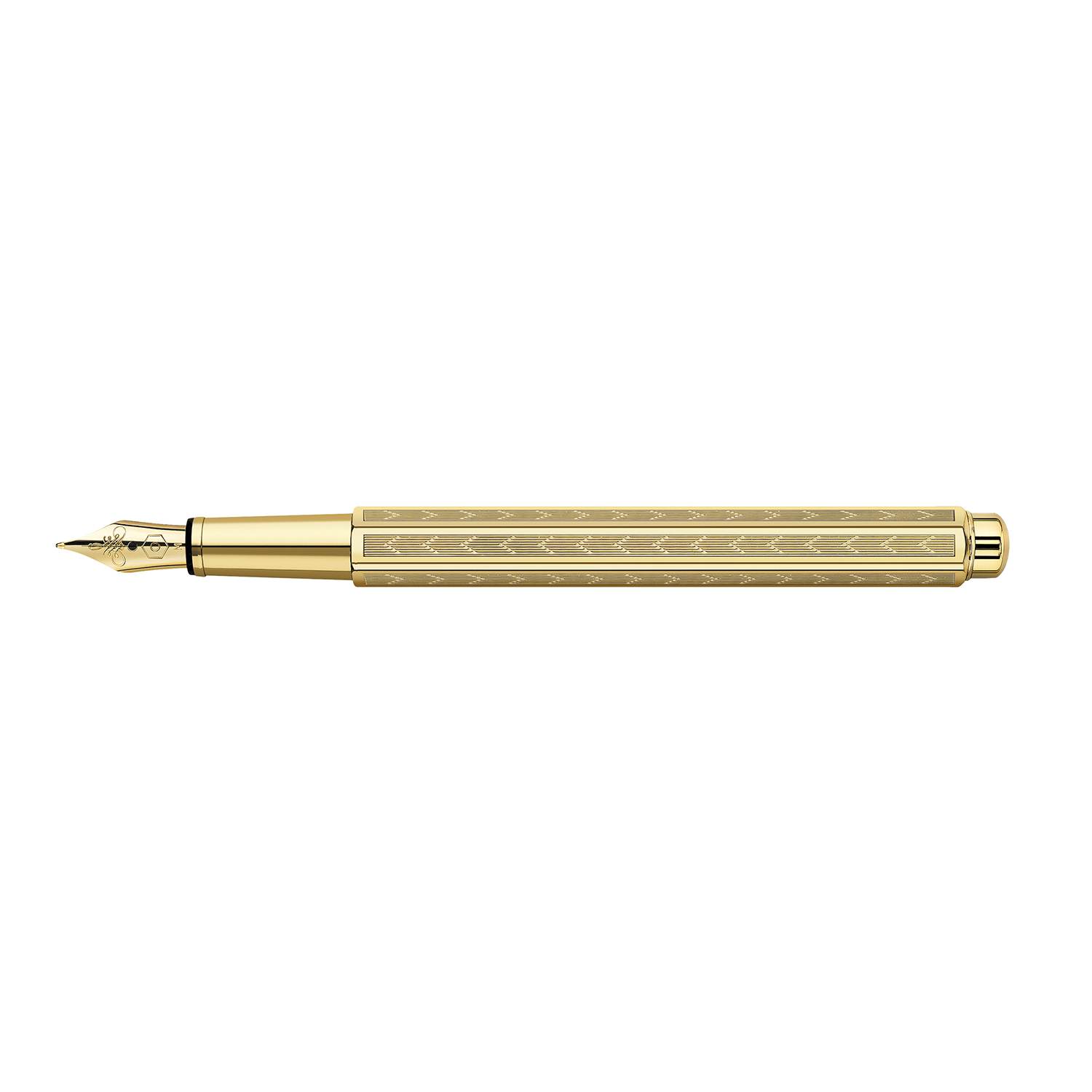 CARAN D'ACHE ECRIDOR ゴールド 限定版 Caran d'Ache Ecridor Golden Chevron Fountain pen | Appelboom.com